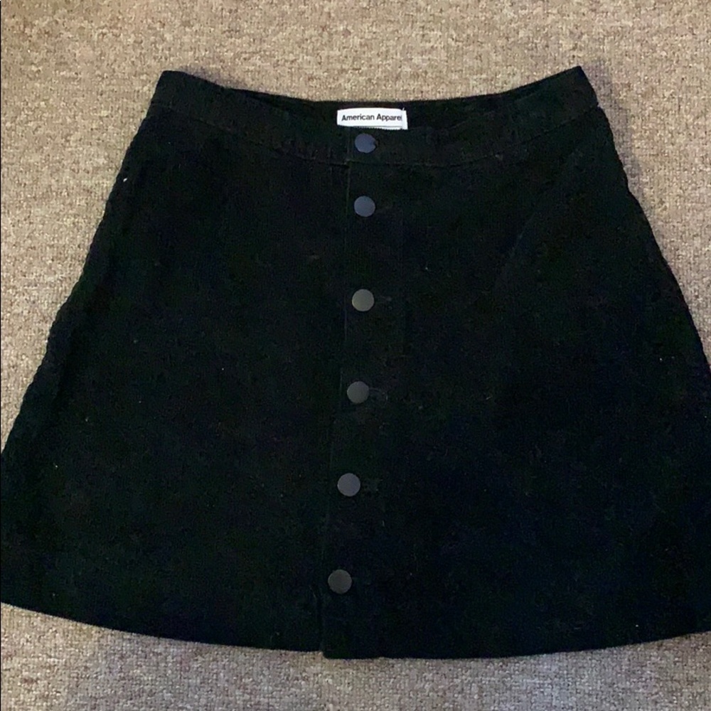 Corduroy mini skirt